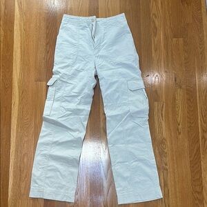 Cream Cargo Pants